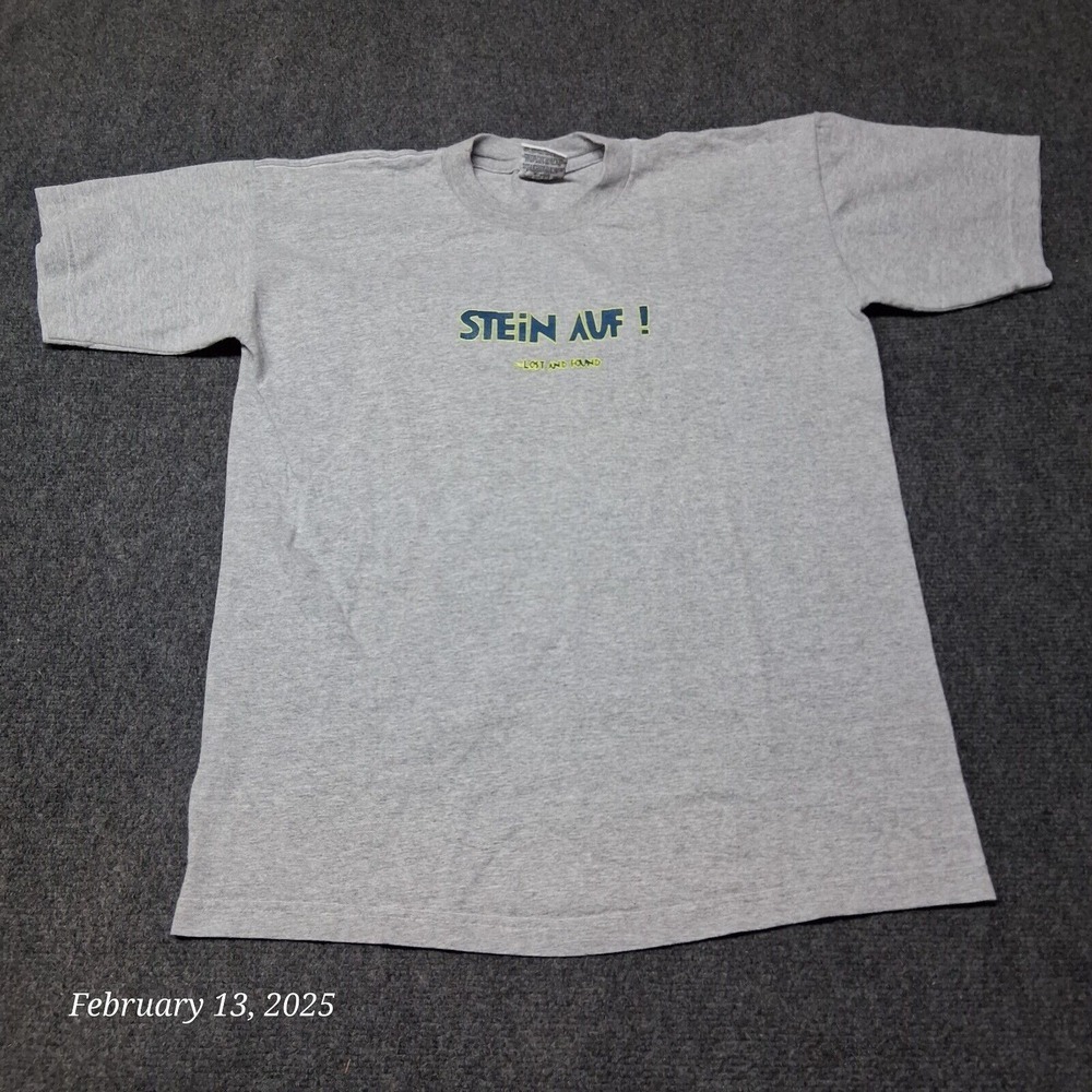 Vintage Stein‎ Auf Lost and Found Band Shirt Gray Size Medium Q-Tees